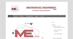 Desktop Screenshot of mechanicalequipmentinc.com